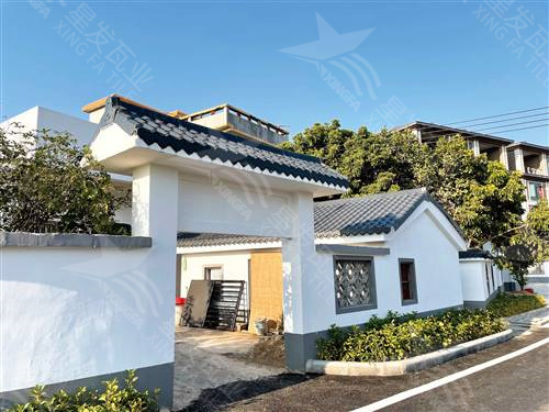 太原合成ASA樹脂瓦工廠批發價 四合院涼亭仿古別墅瓦 耐酸堿不易腐蝕耐抗沖擊塑膠瓦