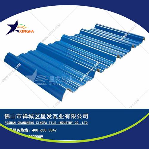 厚度3.0mm藍色900型PVC塑膠瓦 太原工程鋼結構廠房防腐隔熱塑料瓦 pvc多層防腐瓦生產網上銷售